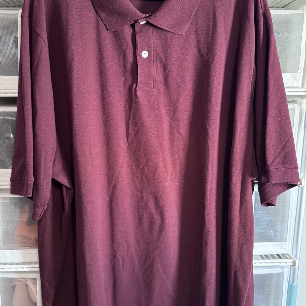 Goodfellow & Co Red Polo Shirt Classic Knit Casual